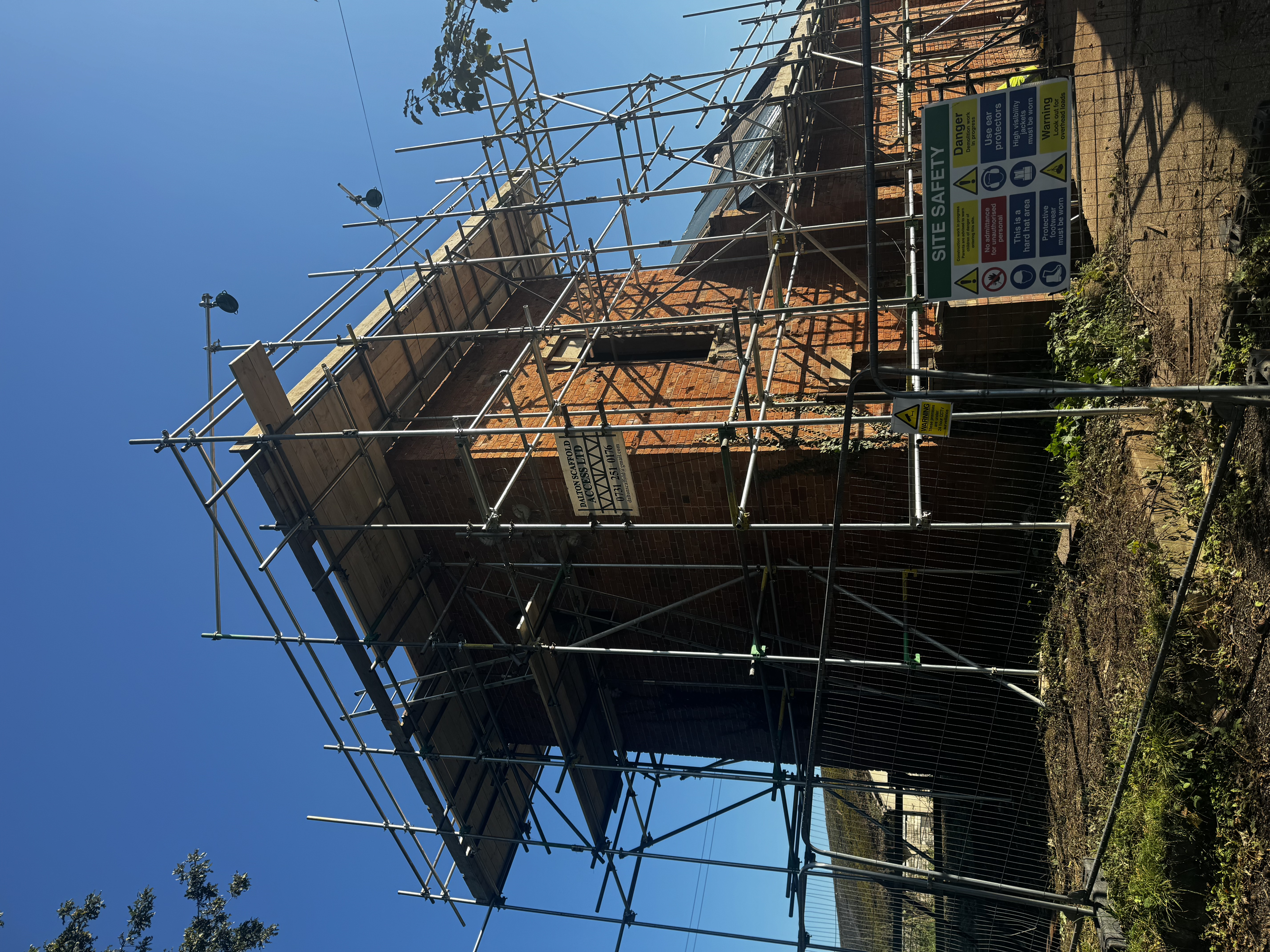 Scaffold project example 1 in Solihull