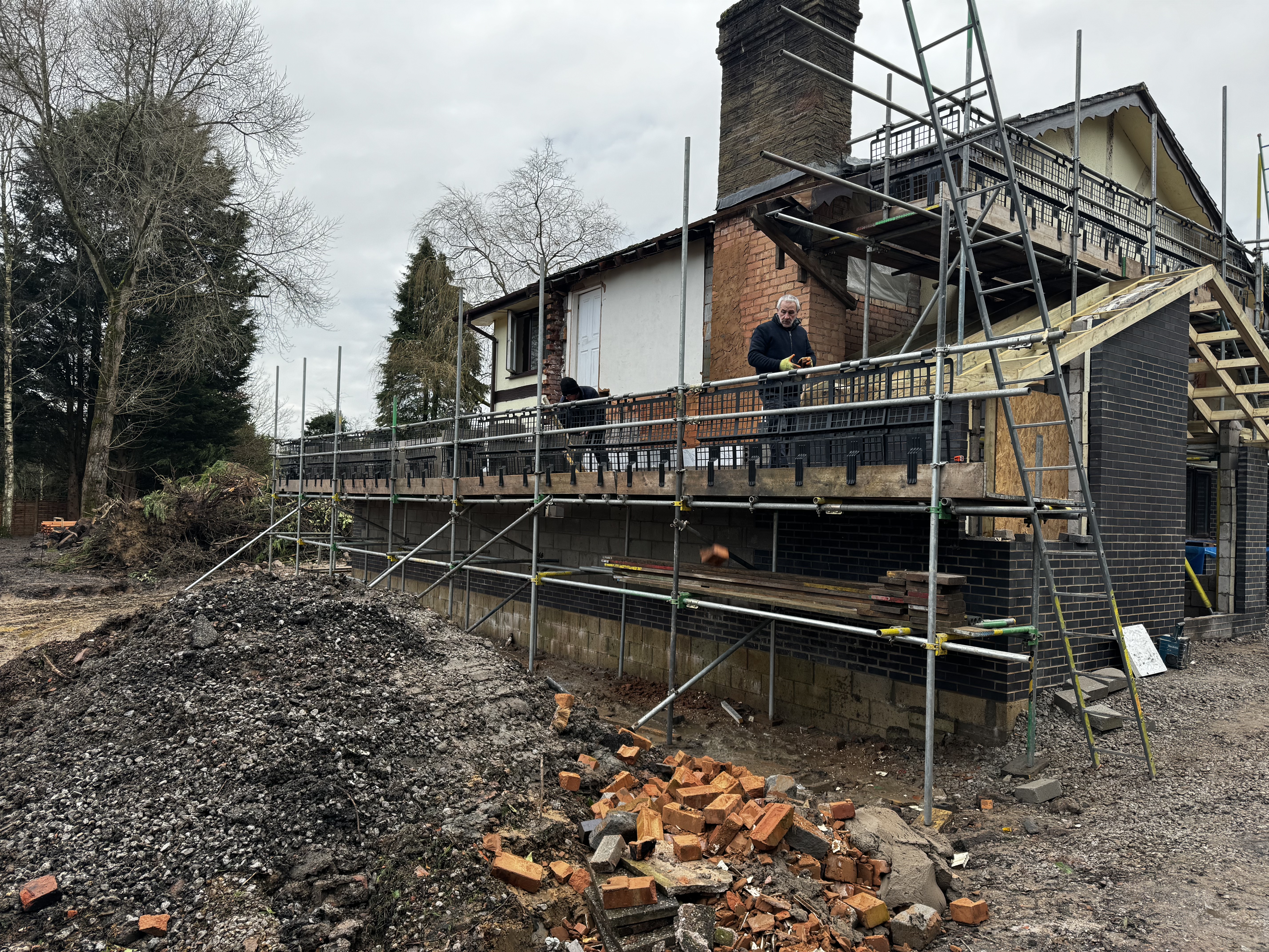 Scaffold project example 1 in the West Midlands